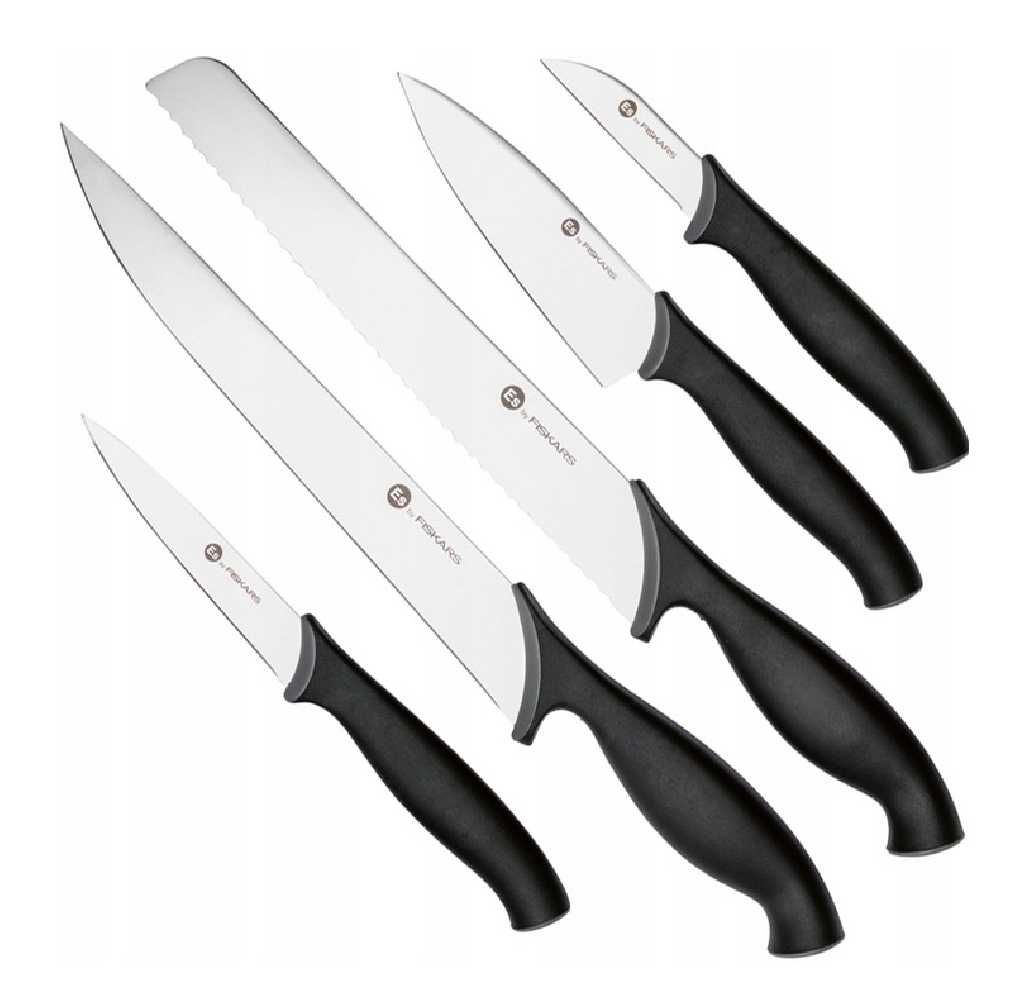 Fiskars Essential zestaw 5 noży w bloku (sklep 245zł)