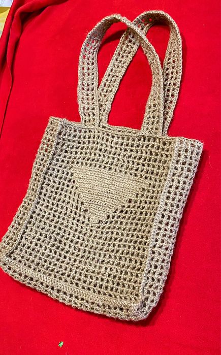 Стильна авоська ручної роботи.Джут.