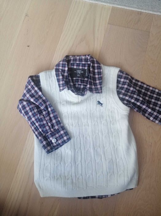 Koszula i bezrękawnik h&m 74