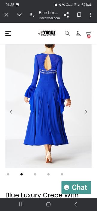 Плаття для бальних танців, на зріст 173 см, розмір L