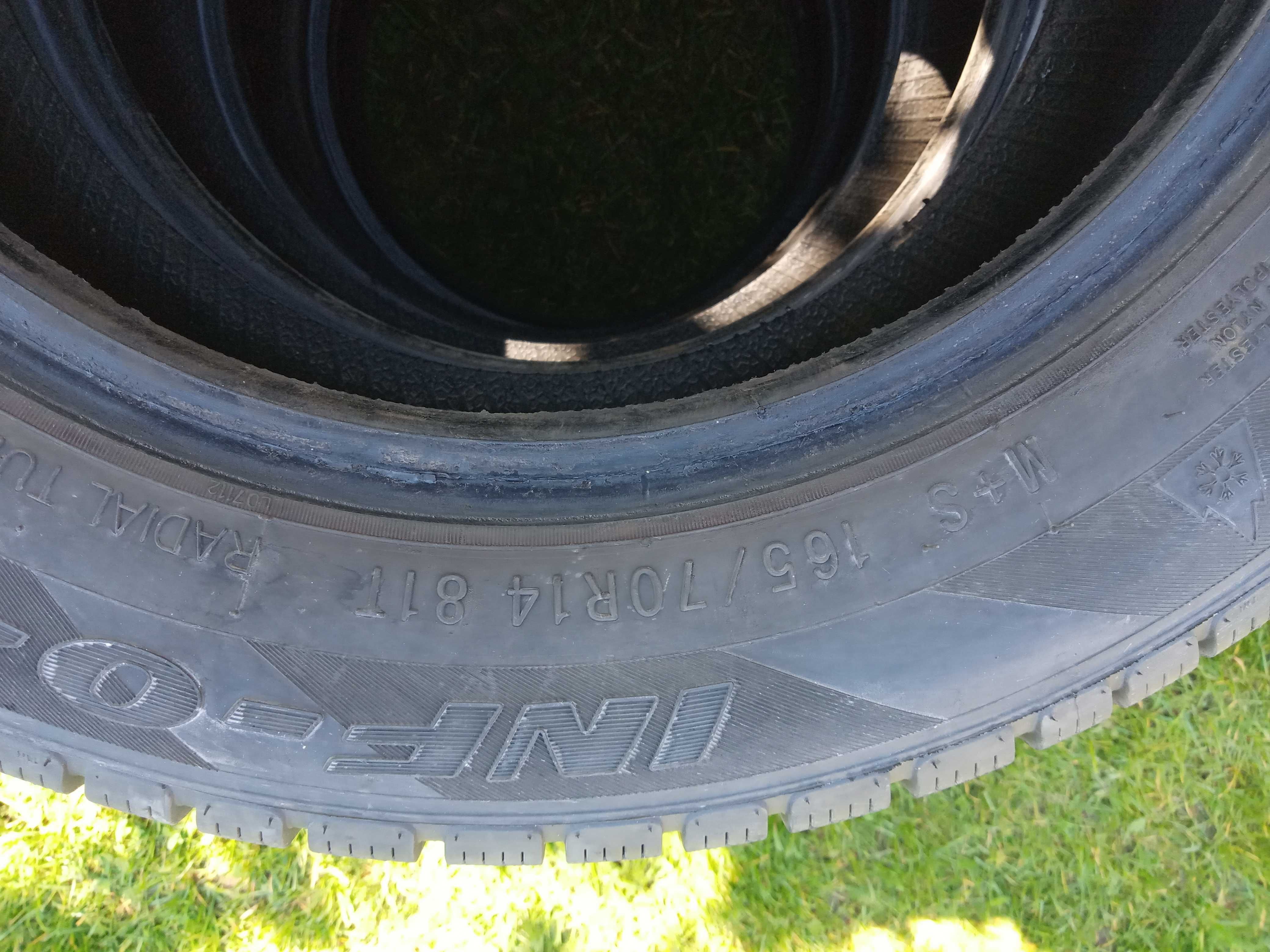 Sprzedam opony zimowe 165/70 R14