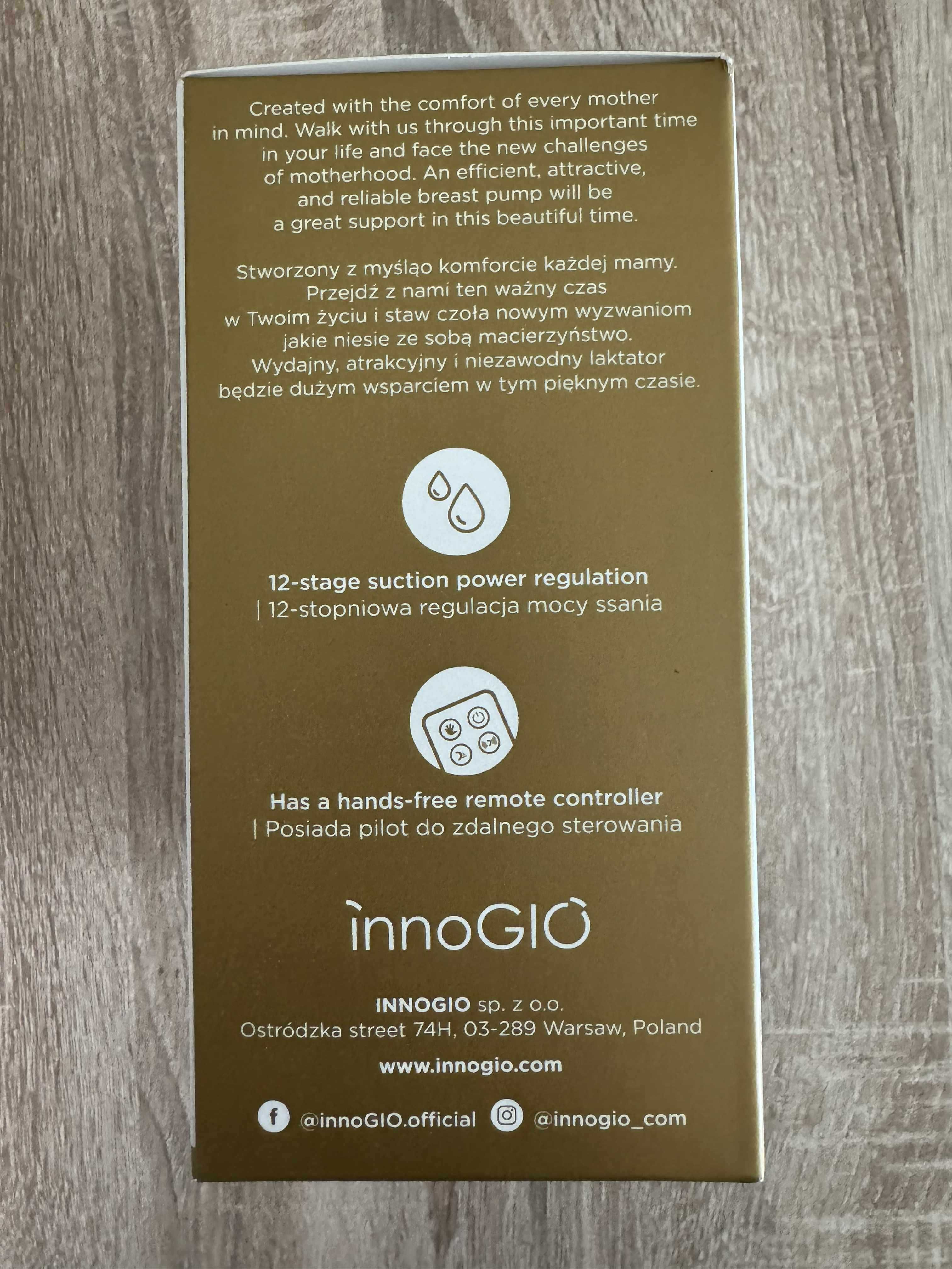 Laktator innoGIO GIOmum Line Comfort 357 + torebki na pokarm bocioland