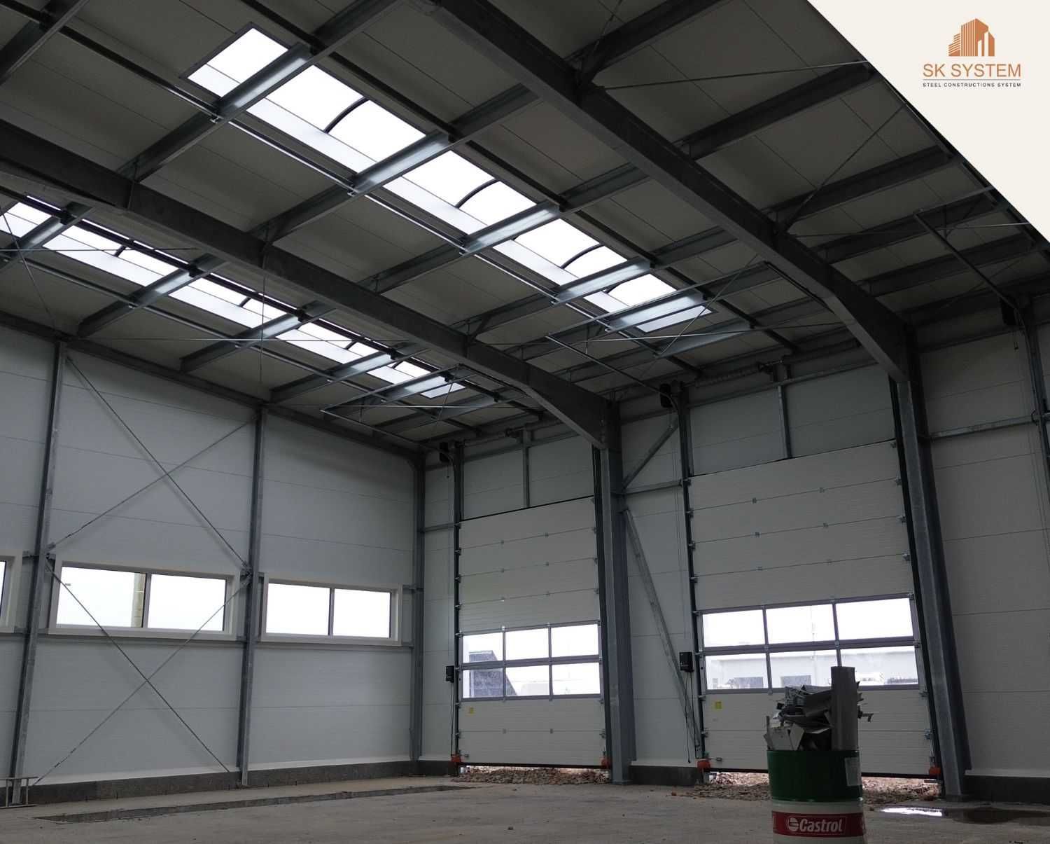 Hala 374 m2 konstrukcja stalowa magazyn produkcja warsztat SK SYSTEM