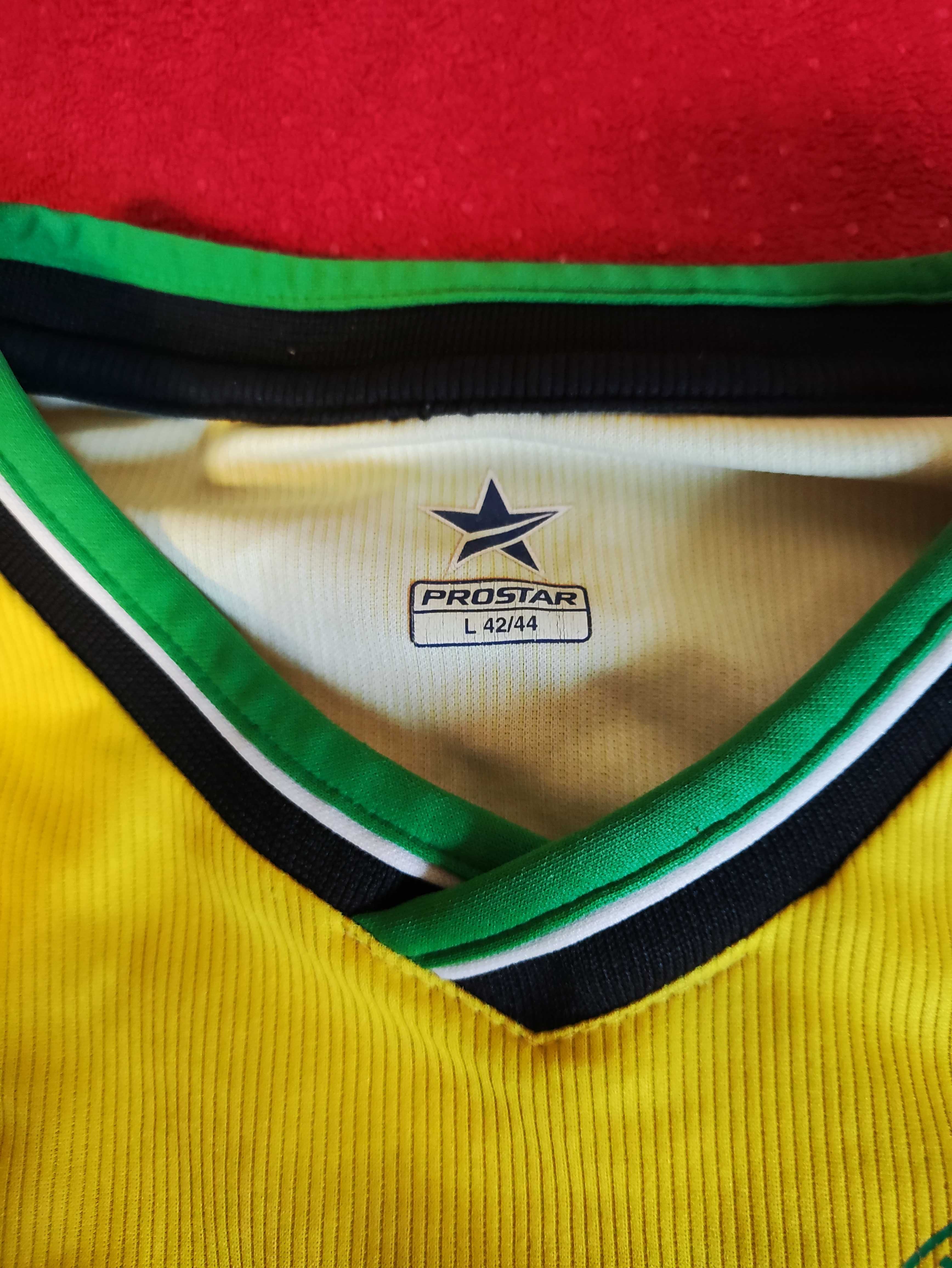 Koszulka Piłkarska żółta zielona Pro Star bluza z dlugim rękawem