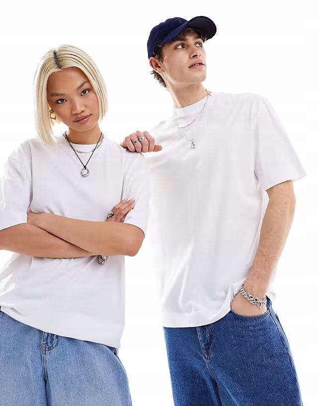 Colu Xs T-Shirt Oversize Unisex Biały R12248
