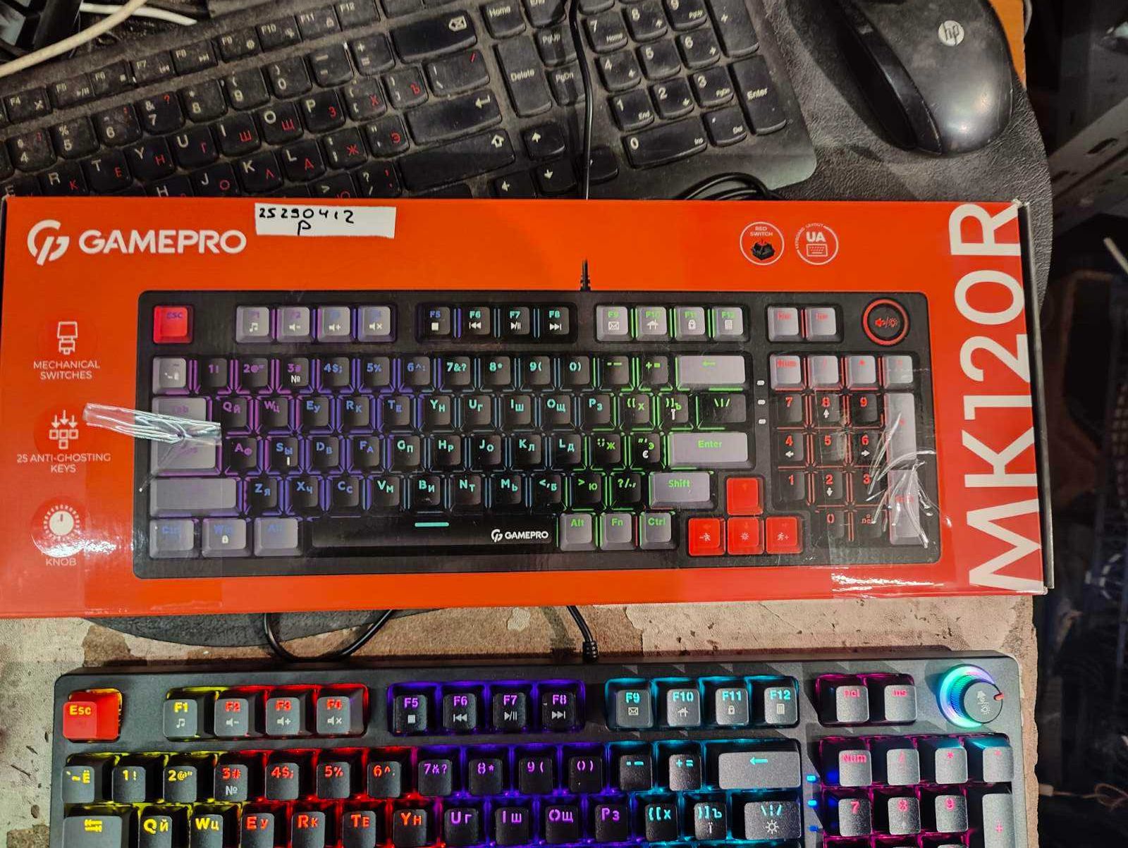 Клавиатура механическая проводная GamePro MK120R Red USB Black
