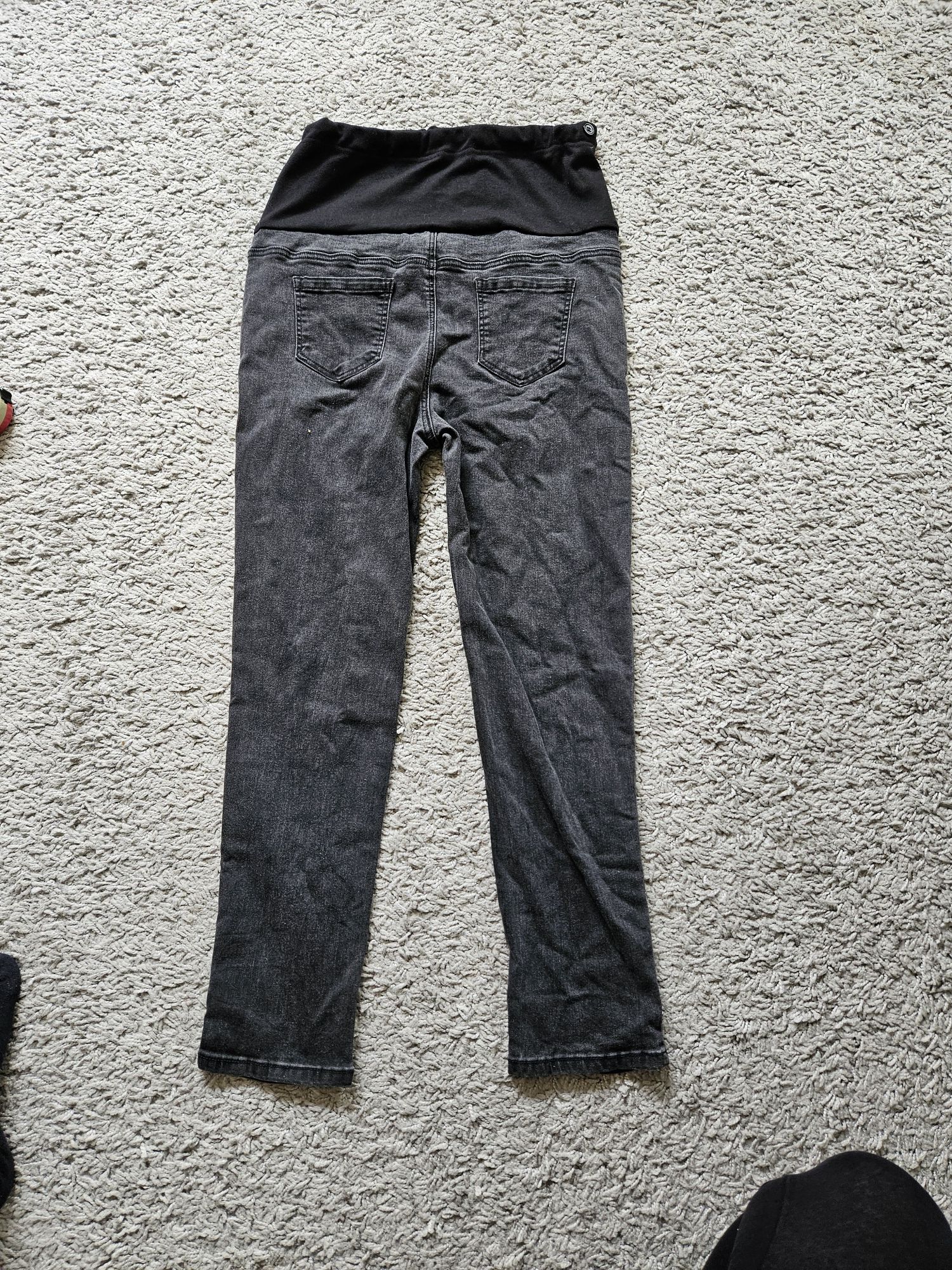 Spodnie ciążowe M jeansy czarne szare Shein