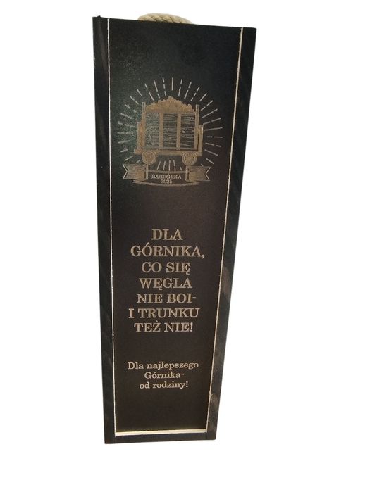 Skrzynka na alkohol Barbórka czarna