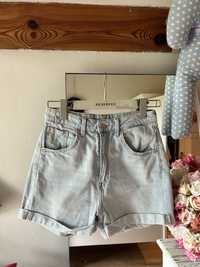 Spodenki jeans H&M S z wysokim stanem