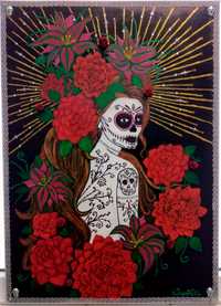 tela 90x60 catrina