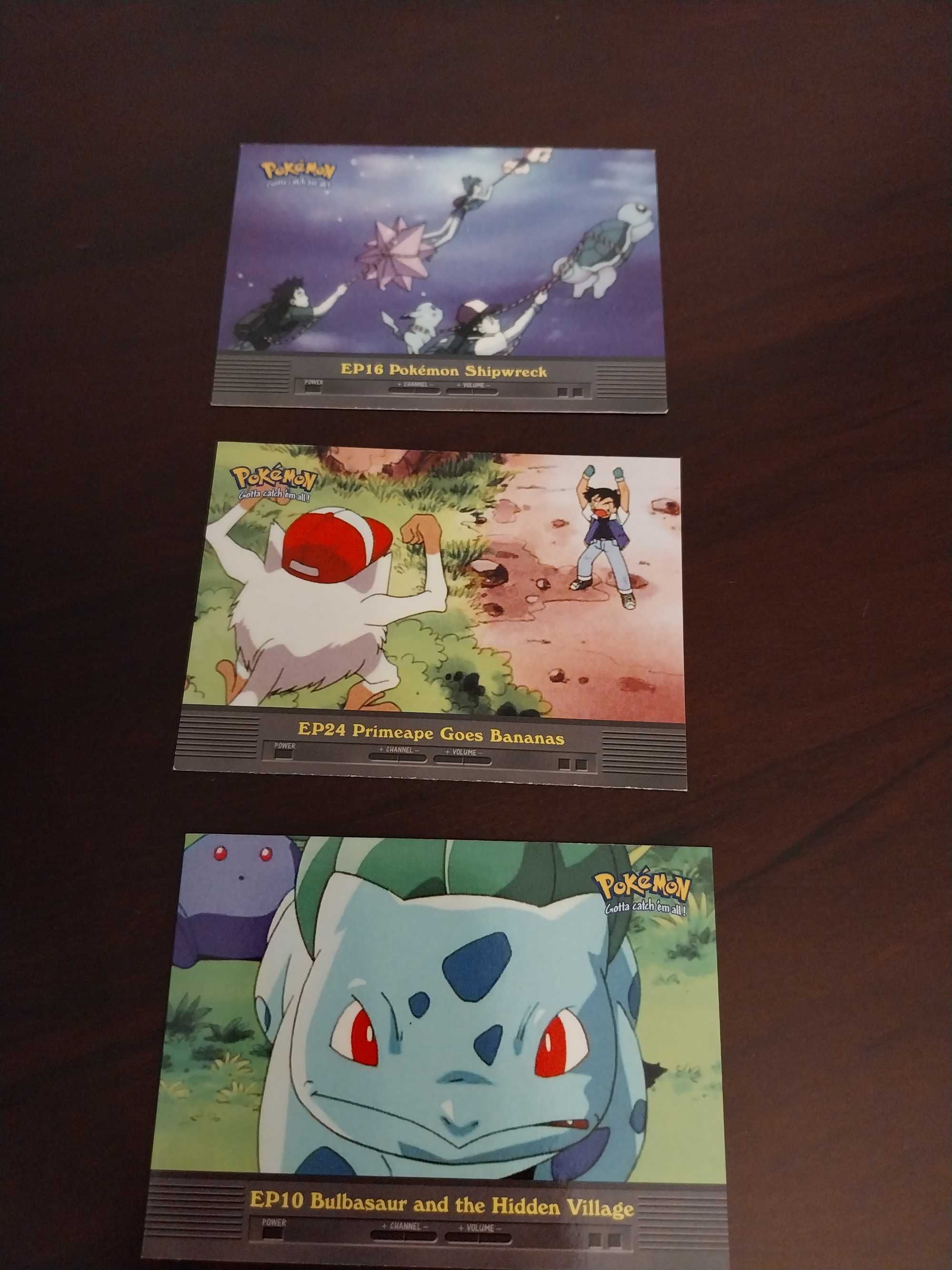 Lote 3 cartas Pokemon TV Animation Edition