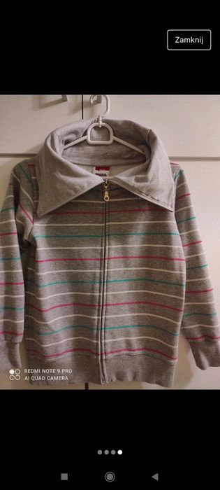 Bluza dla dziewczynki lekko ciepła