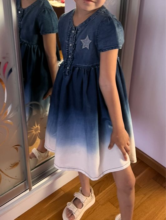 Джинсове плаття для дівчинки