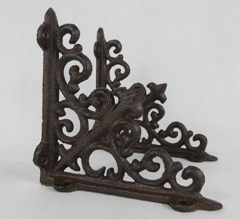 Wsporniki para półka podpórka wieszak 14 x14cm 8par wspornik żeliwo