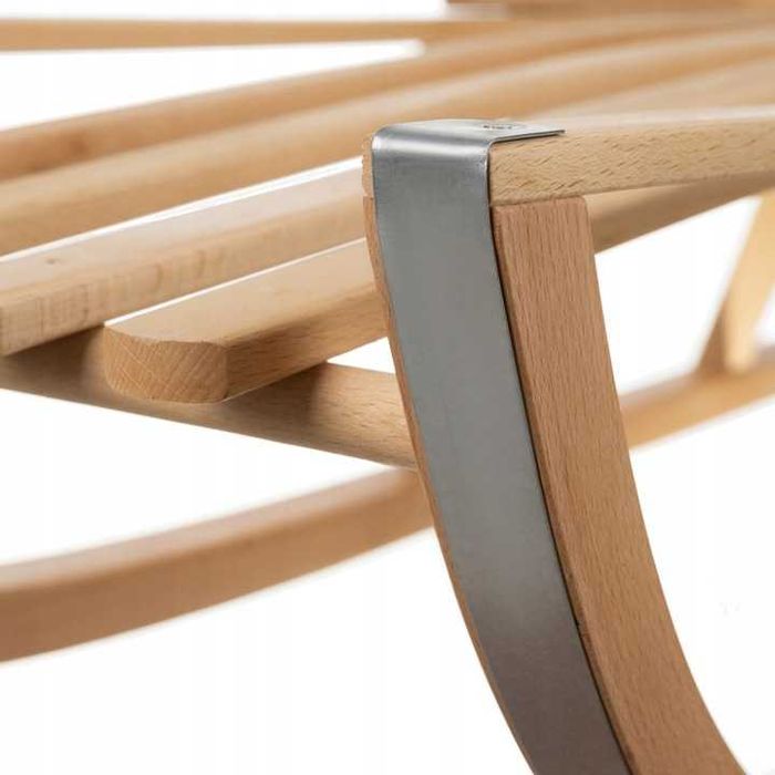 SANKI z oparciem DREWNIANE sanki Metalowe Płozy Oparcie Sznurkiem