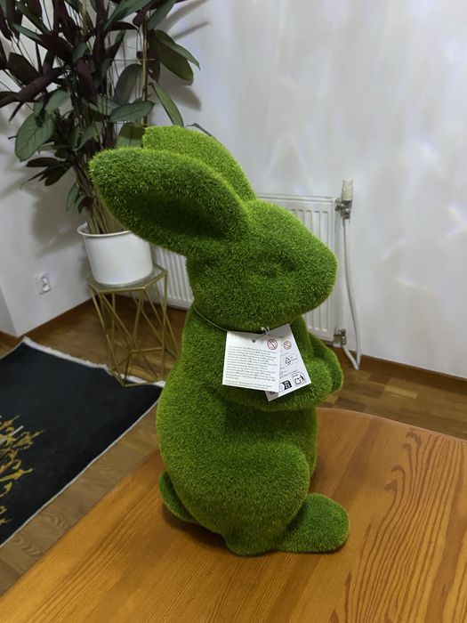 Zajac cieżki duzy - zielony 42 cm