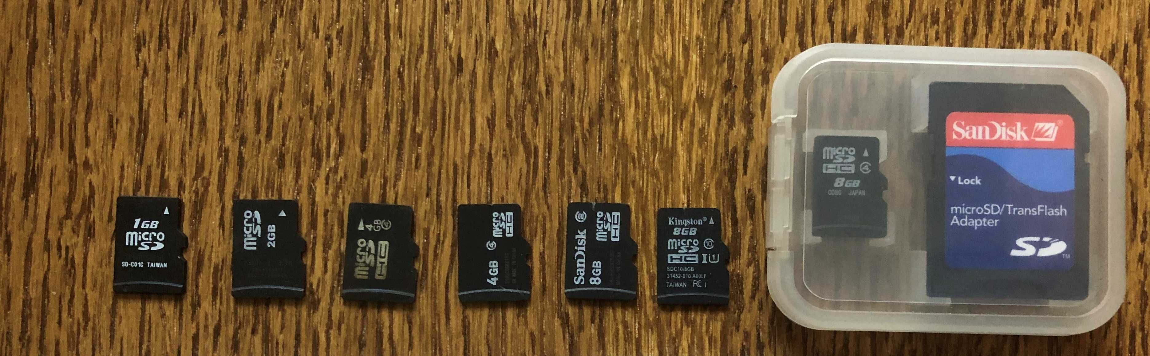 Карти пам'яті,Флешки Micro SD,SD HC,USB,адаптери,один лот