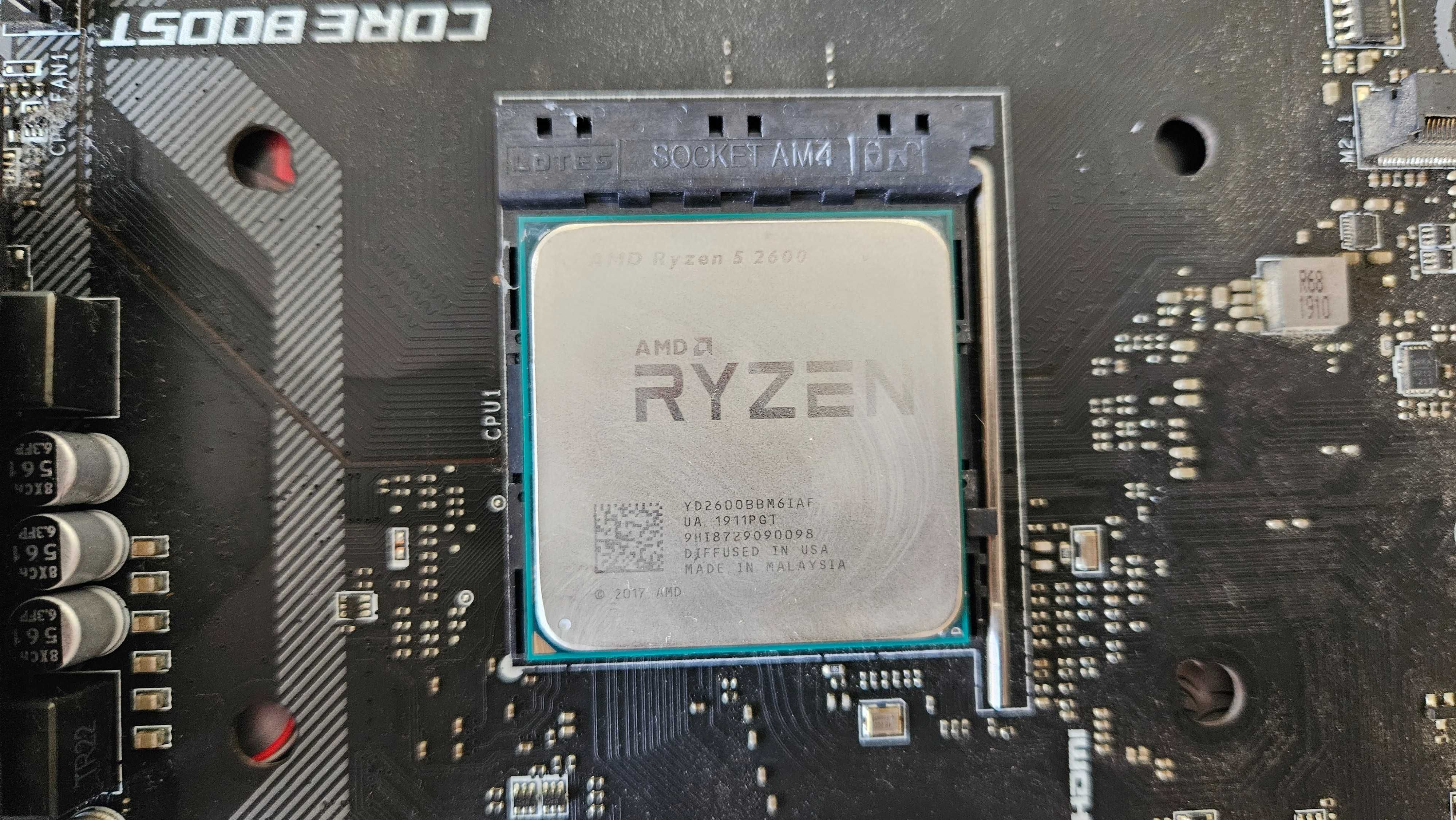 Ryzen 5 2600 + motherboard MSI B450 +cooler CPU