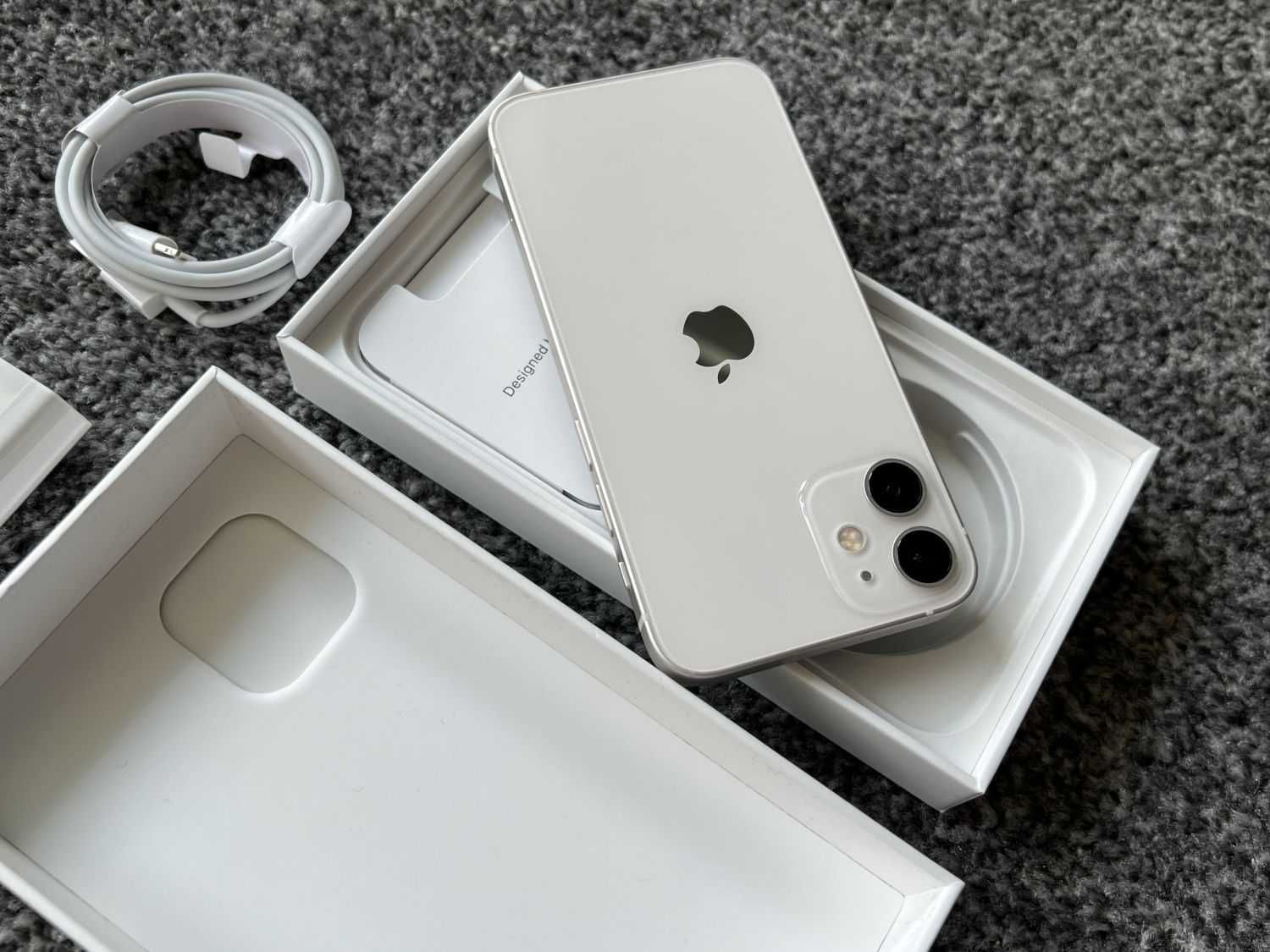 iPhone 12 Mini 64GB WHITE BIAŁY Silver Bateria 97% Gwarancja