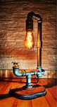 Lampa LOFT vintage, stylowa metalowa z rur hydraulicznych.