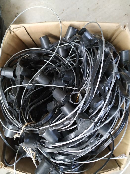 80 lâmpadas Filament Bulb G45 + 2 Gambiarras/Grinaldas de 25mt