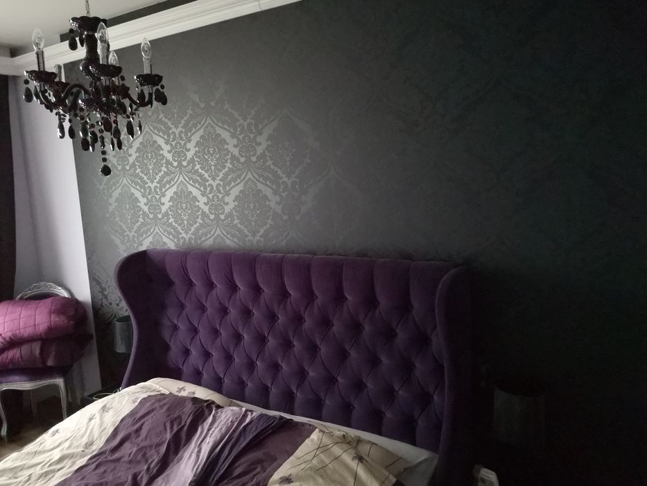 Łóżko glamour pikowane 180x200 cm