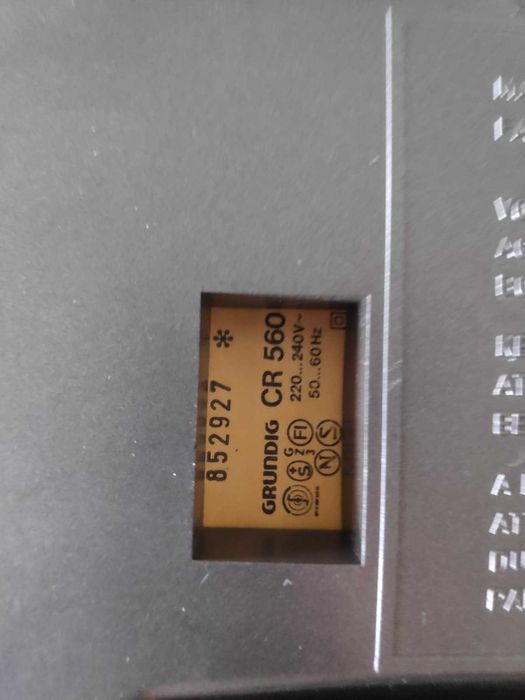 Leitor/Gravador de cassetes Grundig CR 560