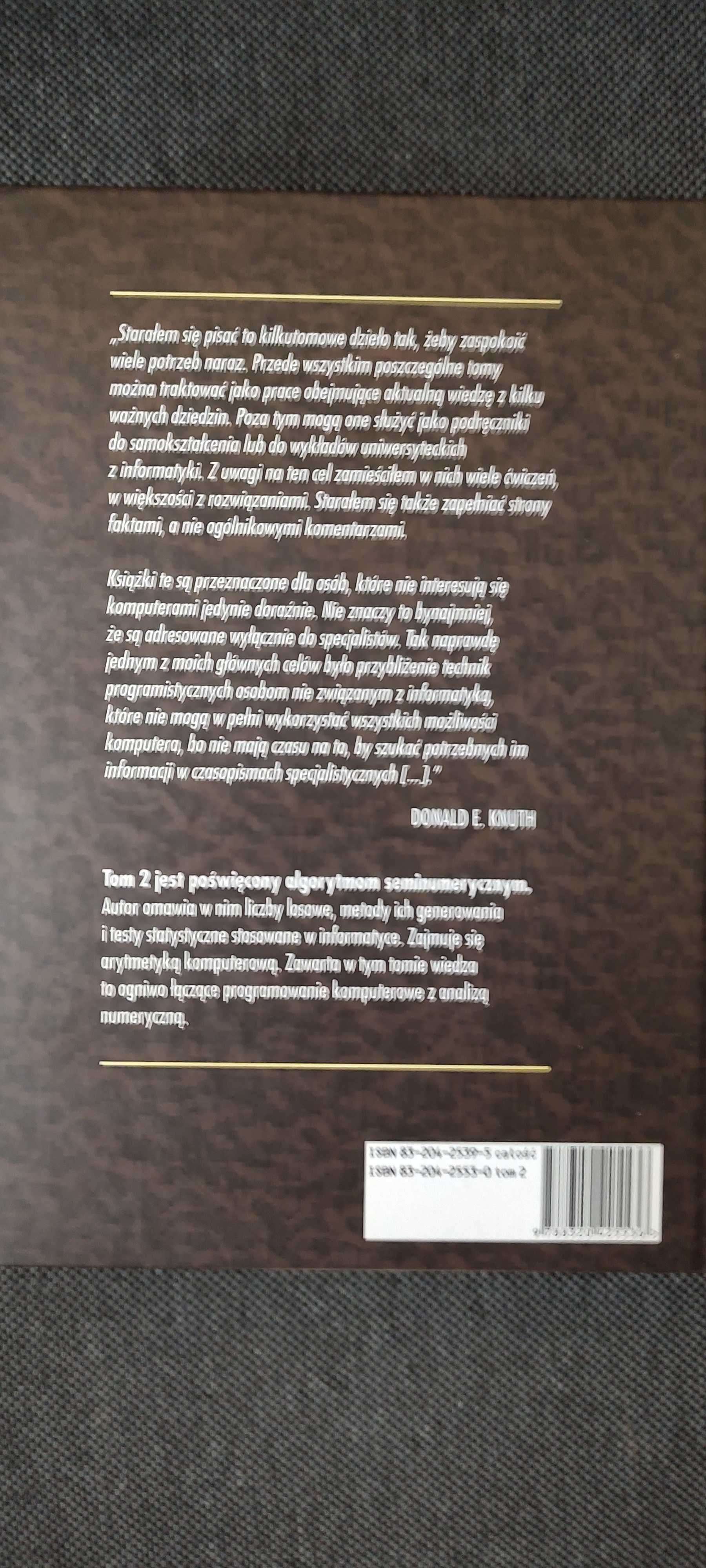 Sztuka programowania - Tomy 1-3. Donald E. Knuth. Klasyka Informatyki