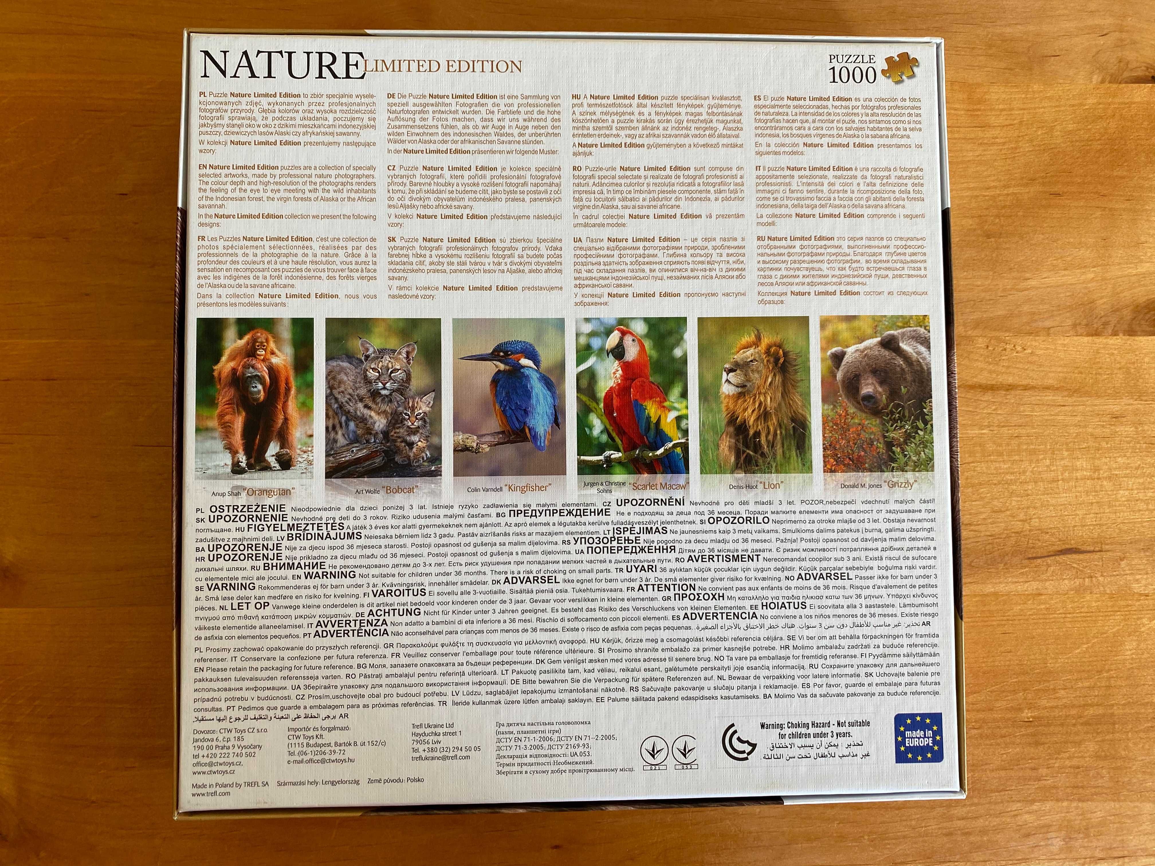 Wild Royals Nature Limited Edition - "Grizzly" Puzzle 1000