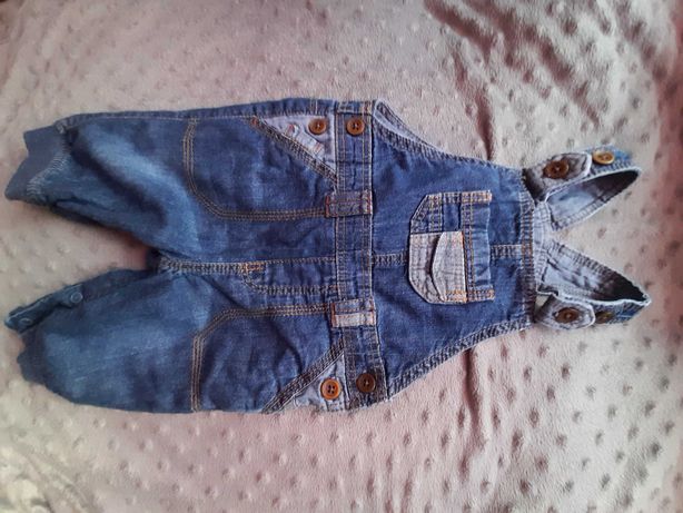 Spodnie na szelkach dla chłopca GEORGE  3-6 miesięcy (62-68 cm )