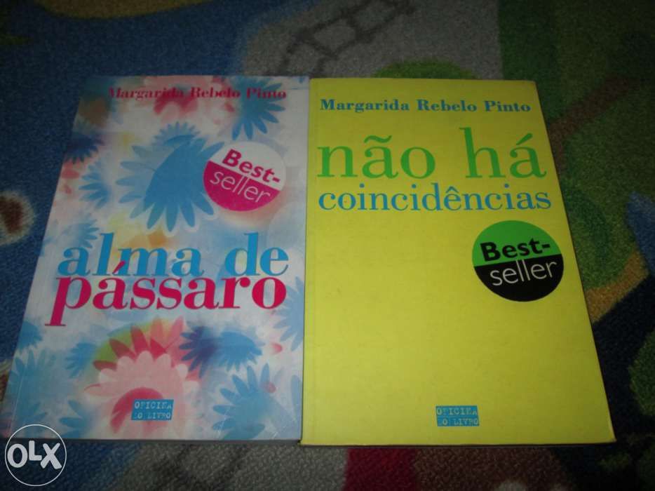 2 Livros Autor Margarida rebelo Pinto