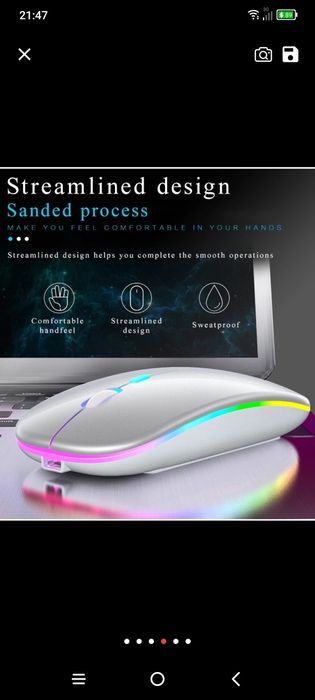 Rato novo wireless Bluetooth recarregável