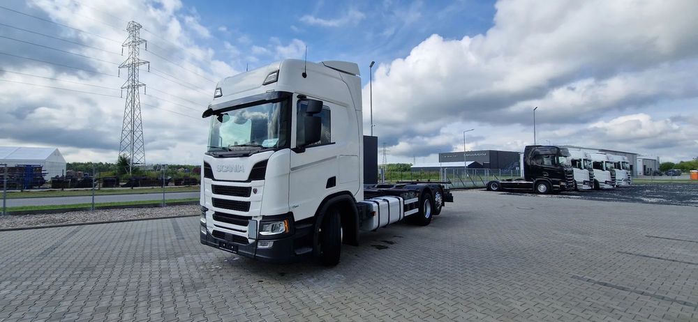 Scania R450/ 2019r/ RAMA BDF/ FULL LEDY/ FULL PODUSZKA/ BAKI 1100L/ KLIMA POSTOJOWA  R450/ Klima Postojowa/ Baki 1100L/ oś wleczona skrętna !