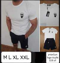 Nowy Komplet męski koszulka I spodenki Premium Rozmiary od M DO XXL
