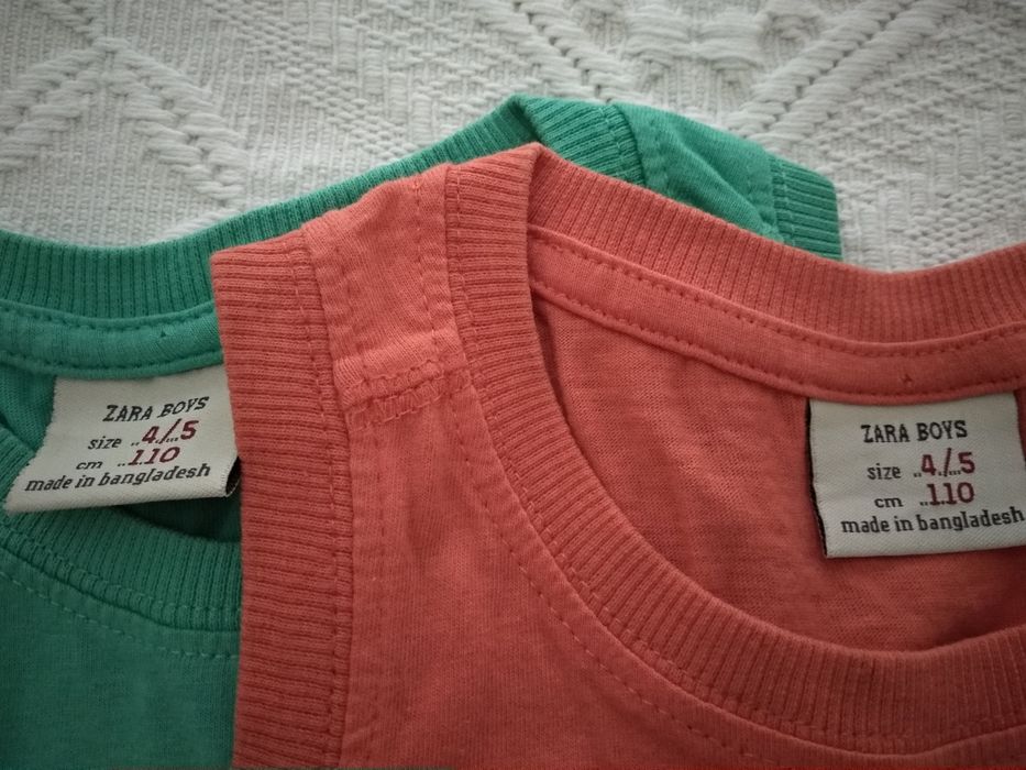 T-shirts manga cava para menino 4/ 5 anos