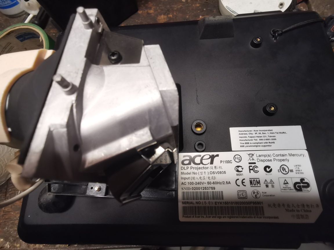 Lampa do projektora Acer P1100C