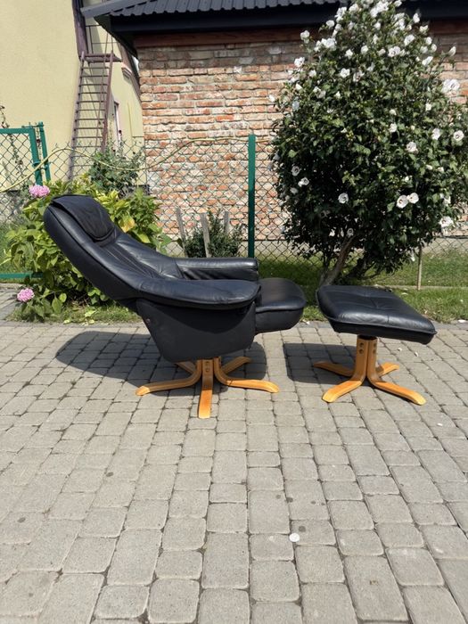 Крісло реклайнер шкіряне (00121) крісло для відпочинку