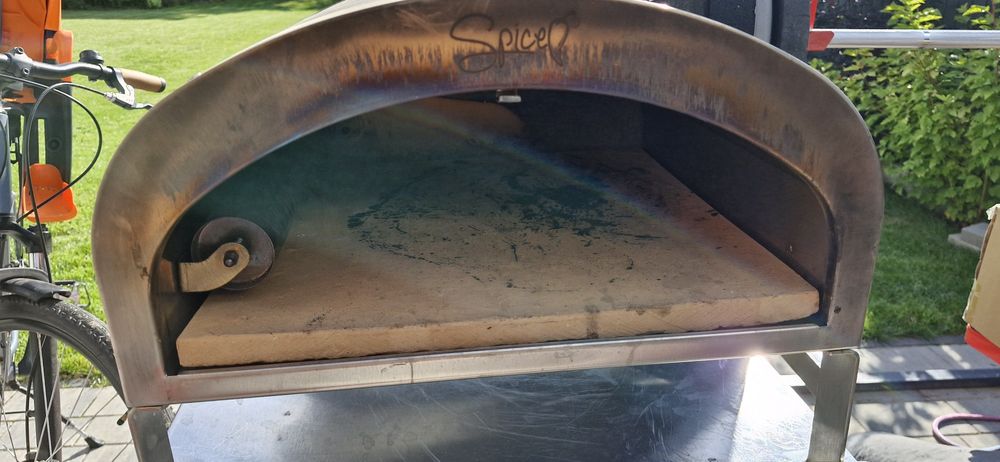 Piec do pizzy gazowy diavola 16 2 kamienie biscotto szamot butla drzwi