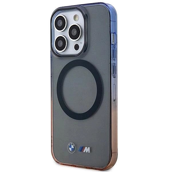 Etui BMW Gradient Bumper MagSafe na iPhone 14 Pro Max - szare