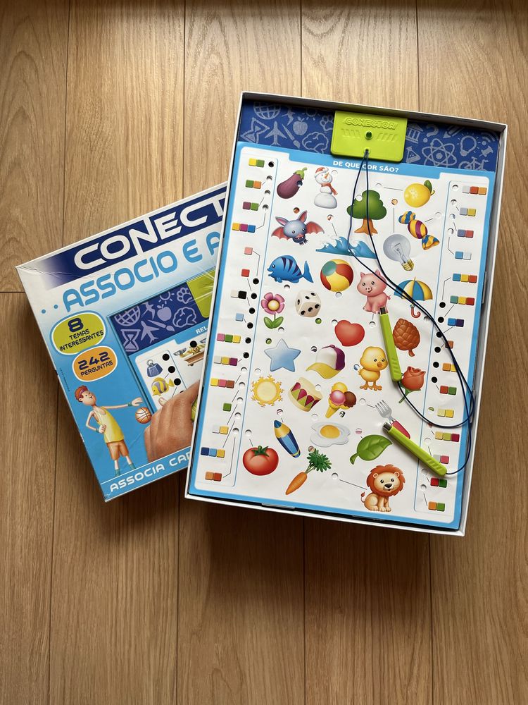 Jogo de tabuleiro Conector Associo e Aprendo