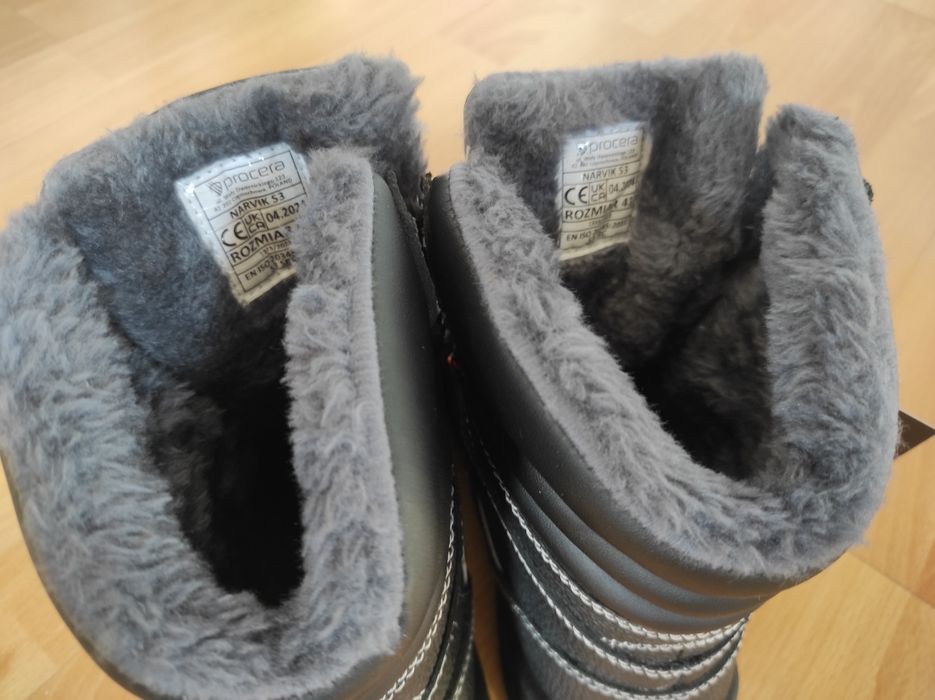 Wysokie buty robocze Procera Narvik S3 Zimowe Ocieplane rozmiar 41