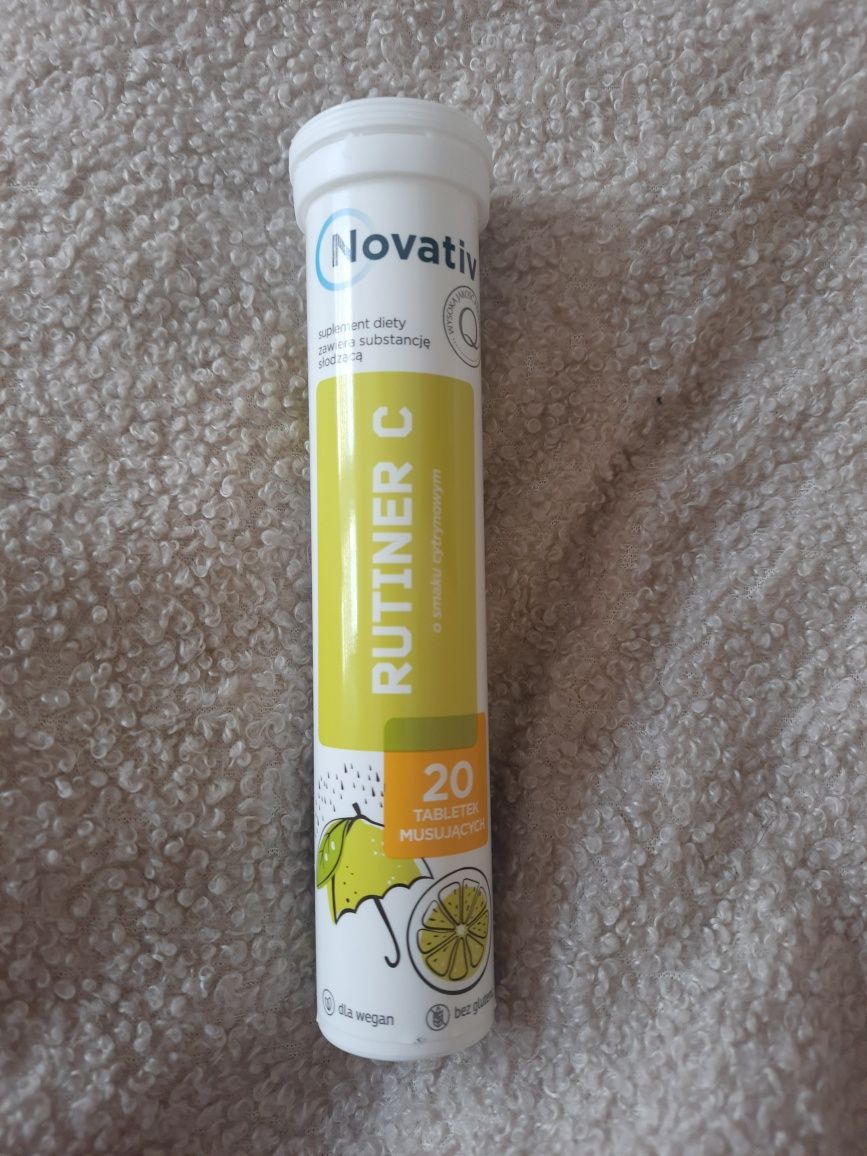 Novativ Rutiner C Witamina C + Cynk + Rutyna 20 tabletek bez cukru