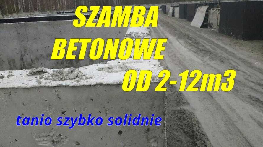Betonowe zbiorniki\szamba jednokomorowe oraz dwukomorowe. Piwniczki