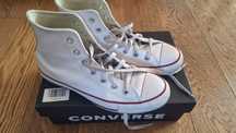 Trampki wysokie Converse r. 39 białe skórzane