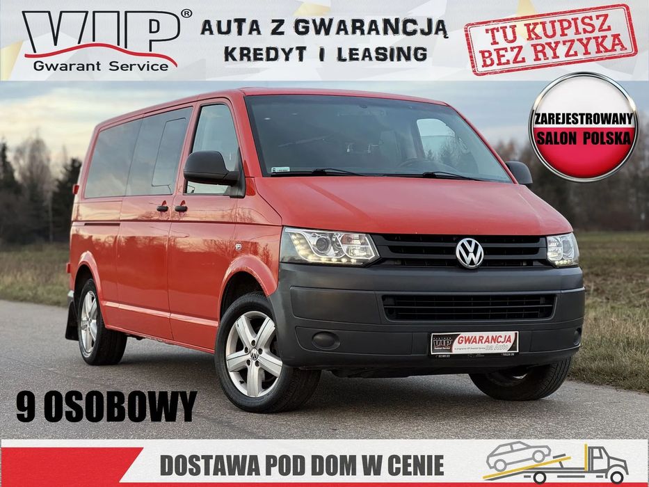 Volkswagen Transporter JAK MULTIVAN long 9os / PISEMNA GWARANCJA w cenie / Transport / KREDYT