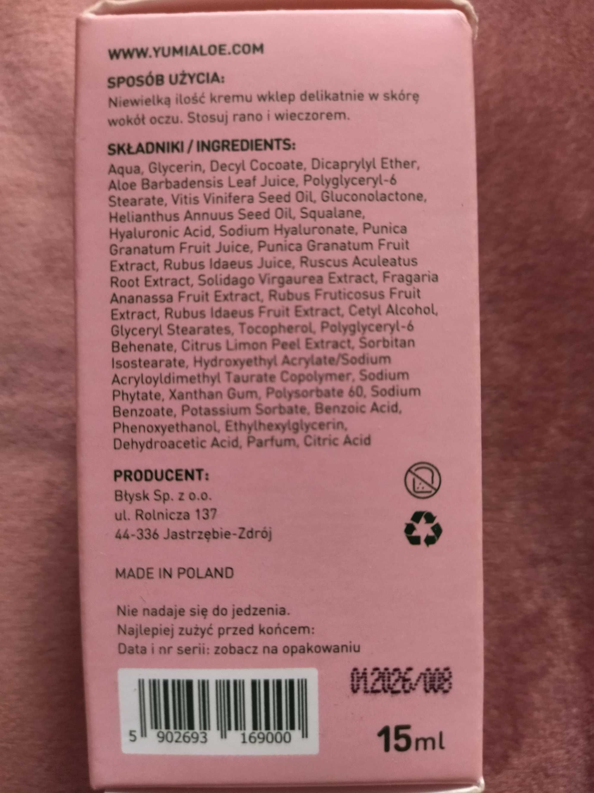 Yumi

aloesowy krem pod oczy, 15 ml