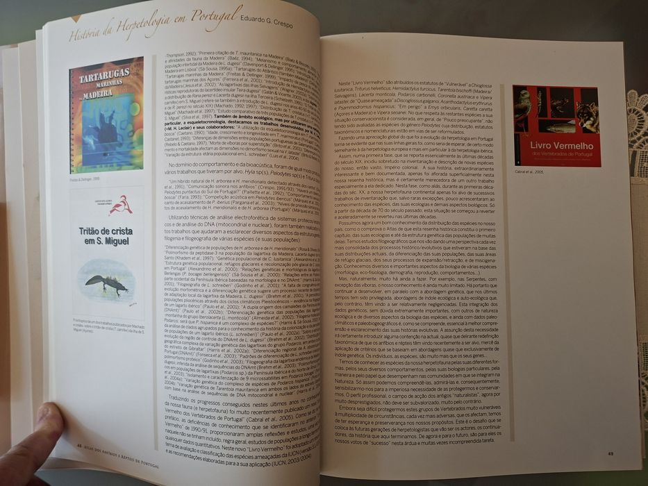 Livro: ATLAS Dos ANFÍBIOS e RÉPTEIS de Portugal