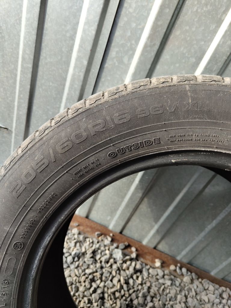 2 opony letnie Nokian 205/60/R16