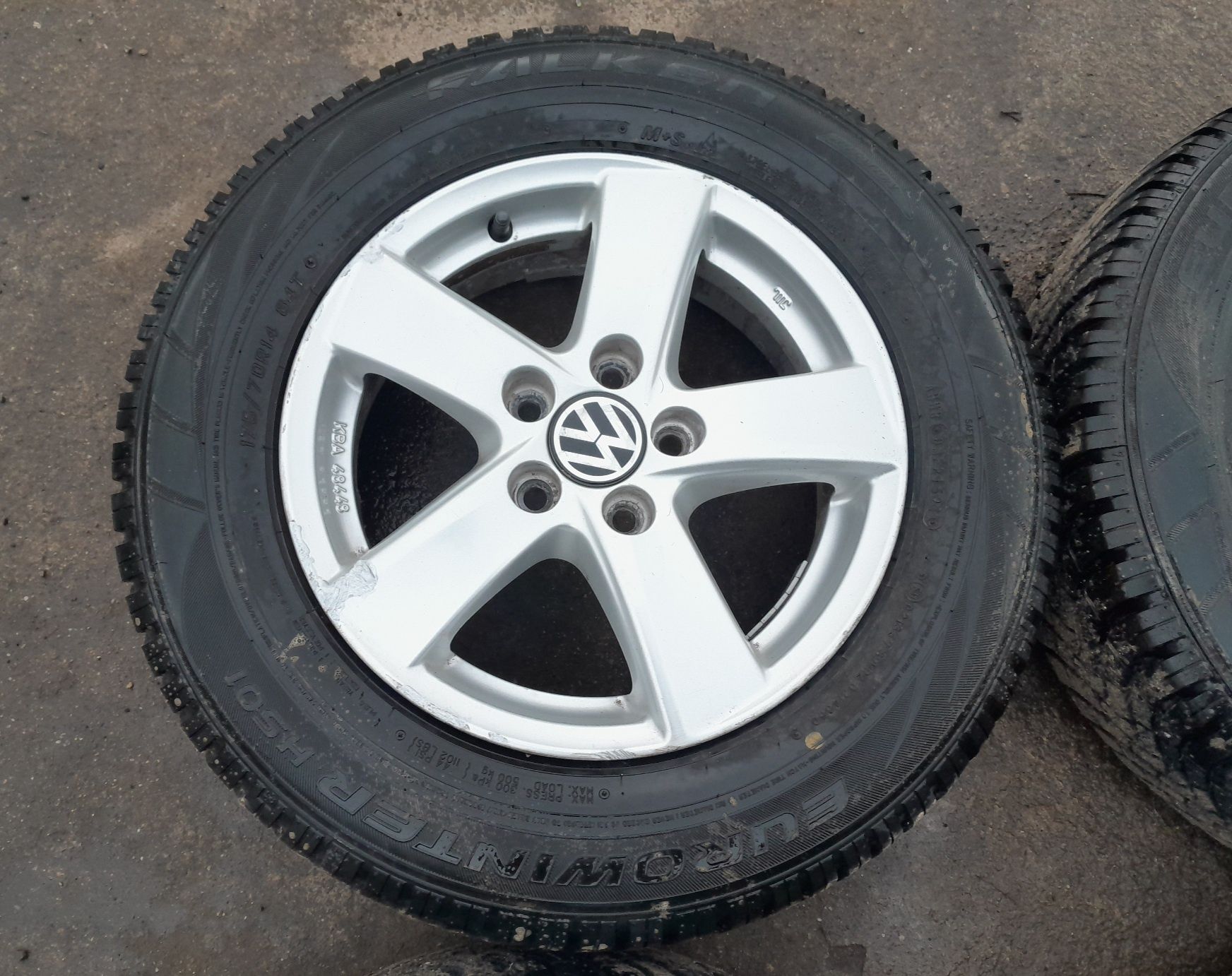 Alufelgi 14 5x100 Koła Zimowe 175/70r14 VW Polo Ibiza Fabia