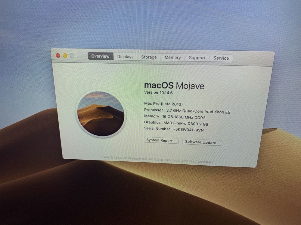 Apple Mac Pro A1481 Xeon 3.7 16gb